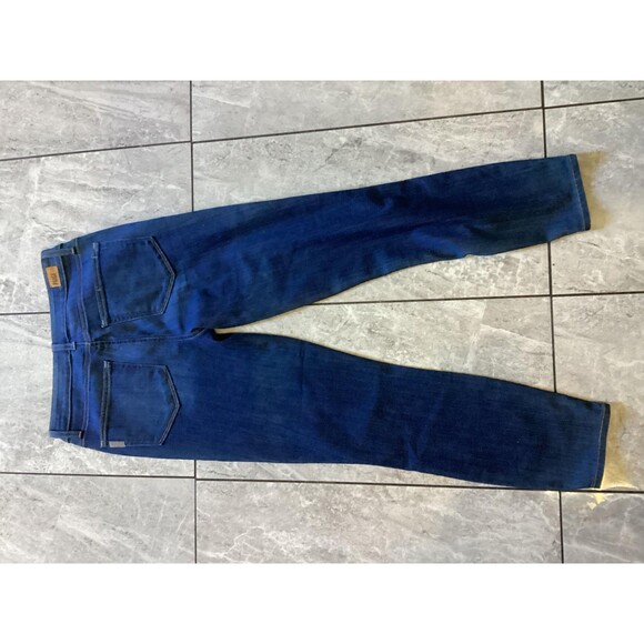 Paige Jeans Womens 27 Blue Hoxton Crop Skinny Stretch Denim High Rise Pants - Picture 5 of 10
